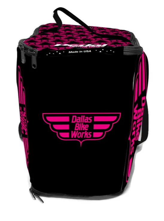 Dallas Bike Works 2024 CYCLING RACEDAY BAG™ PINK-BLACK