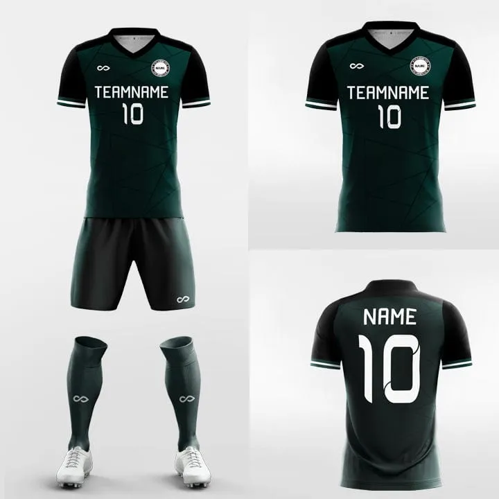 Dark Green-Custom Soccer Jerseys Kit Sublimated Design