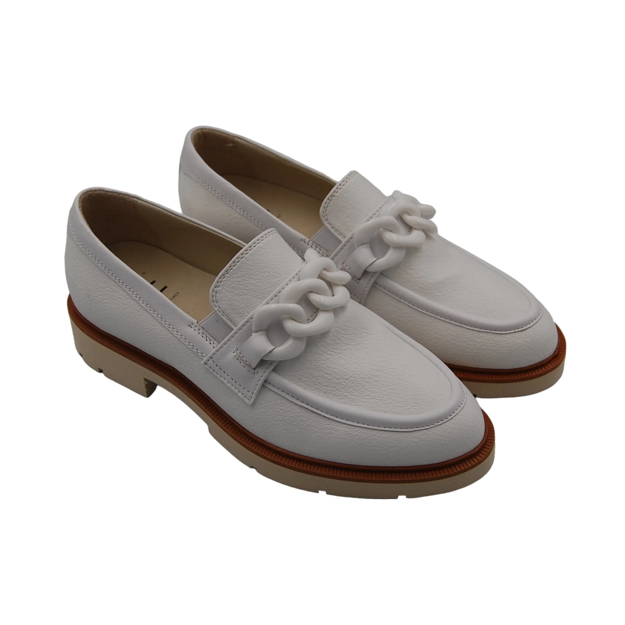 DL Sport Chain Loafer White