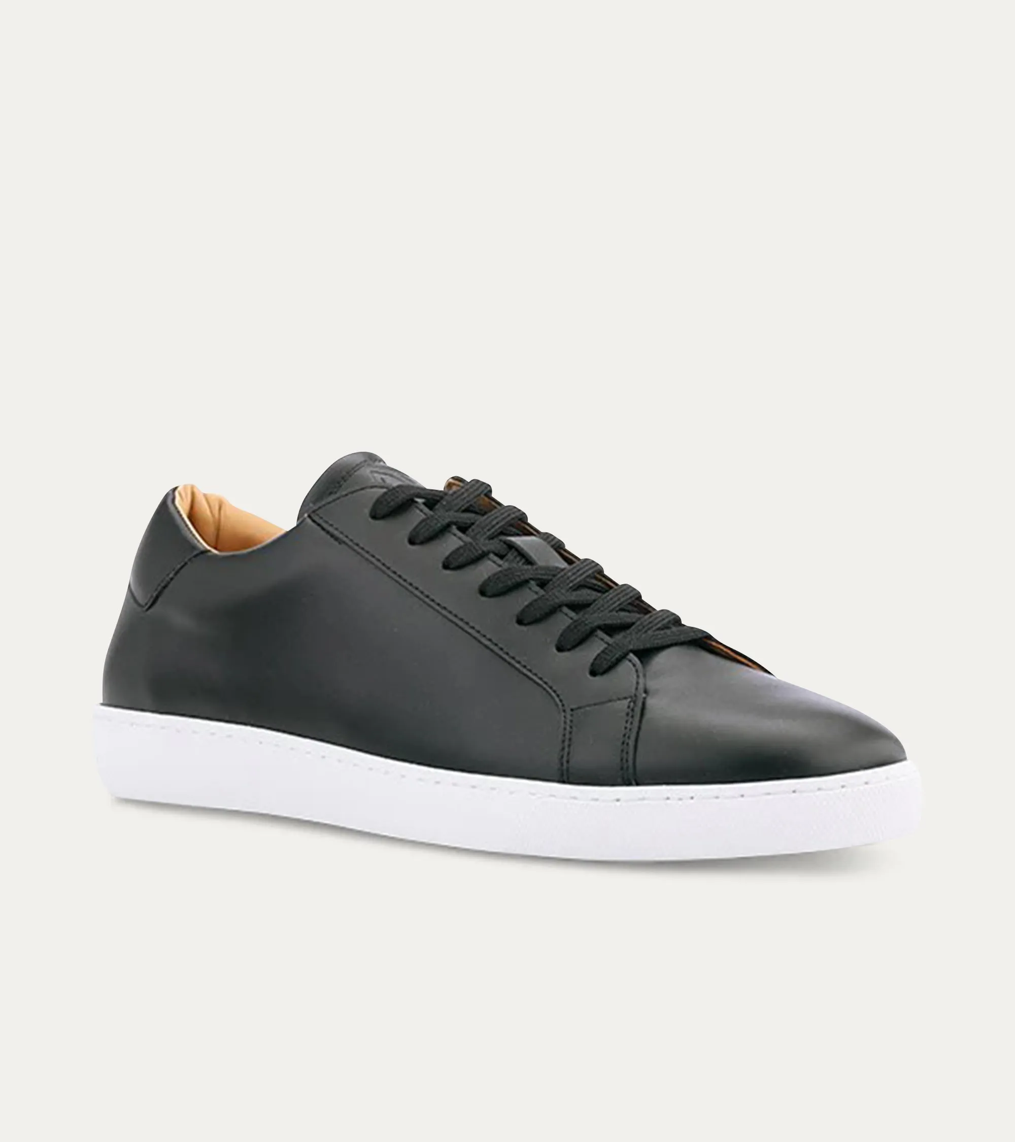 Dress Sneaker In Black Leather