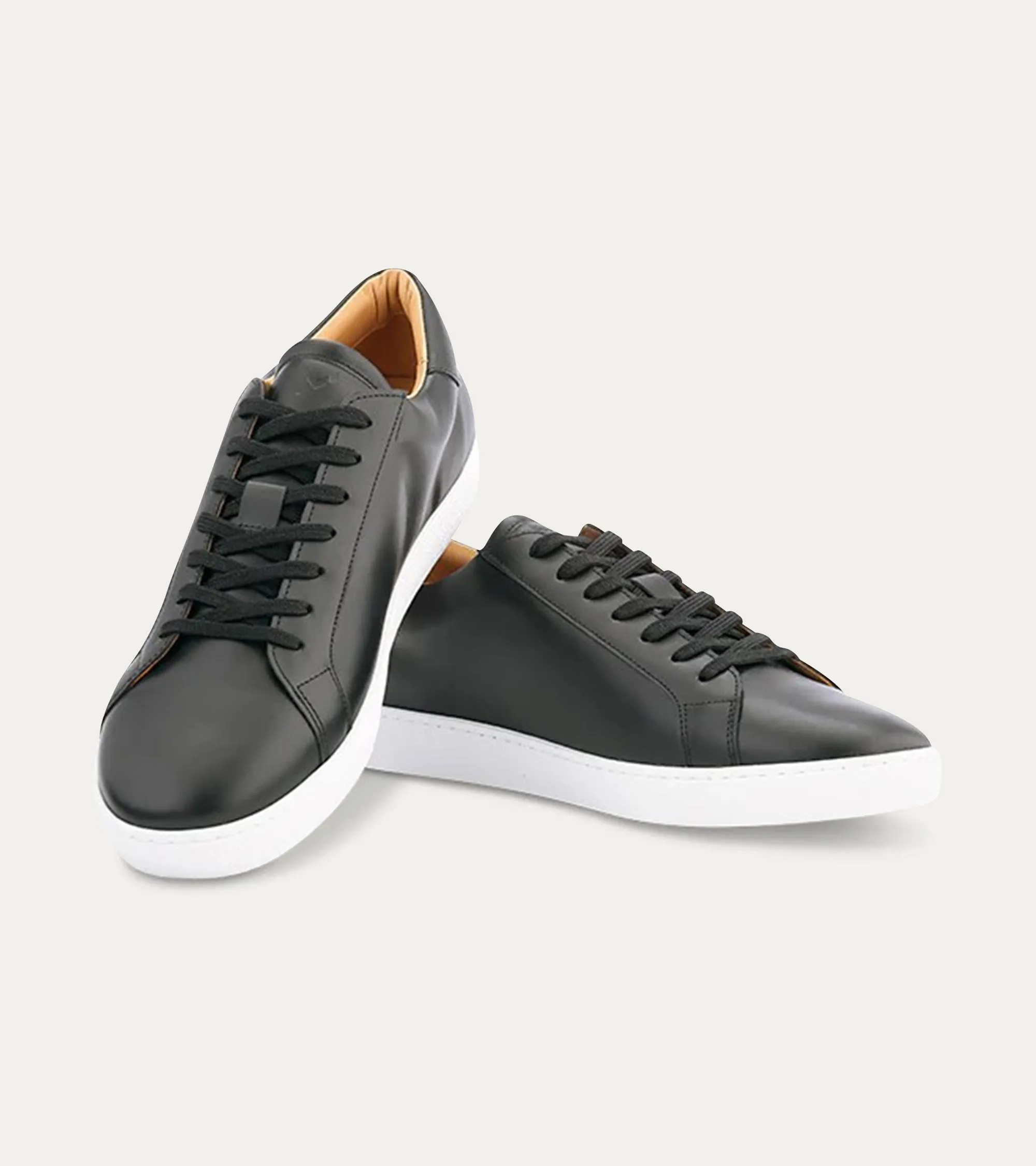 Dress Sneaker In Black Leather