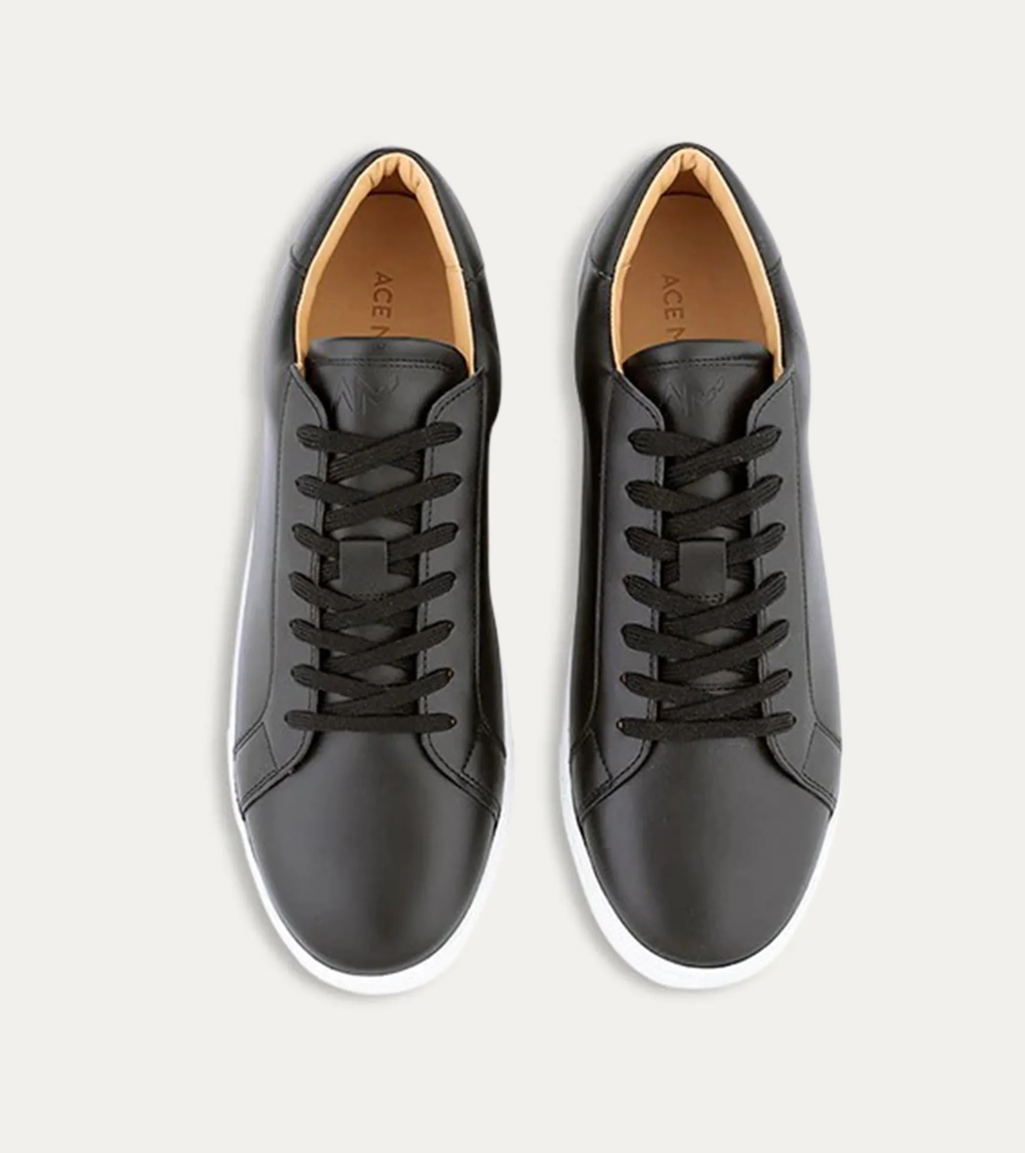 Dress Sneaker In Black Leather