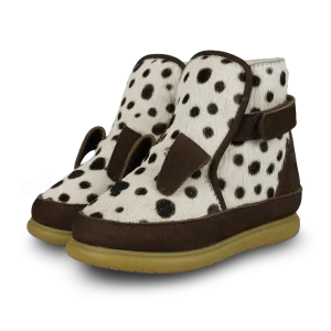 Dubu Exclusive Shoes | Dalmatian | Black Spotted Cow Hair