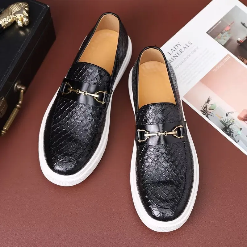 ElegantStride Slip-On Platform Shoes