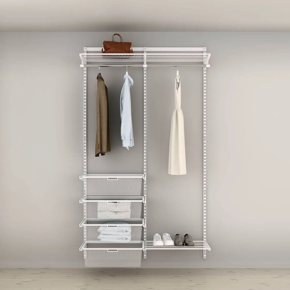 Elfa Classic Wardrobe Storage Solution W: 120 White