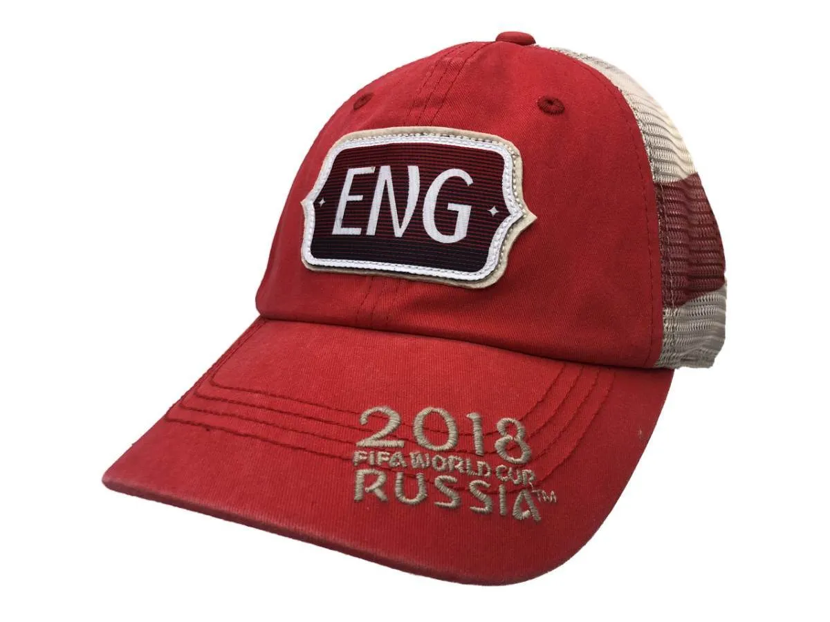 England "ENG" 2018 FIFA World Cup Russia Red "Flagtacular" Style Mesh Hat Cap