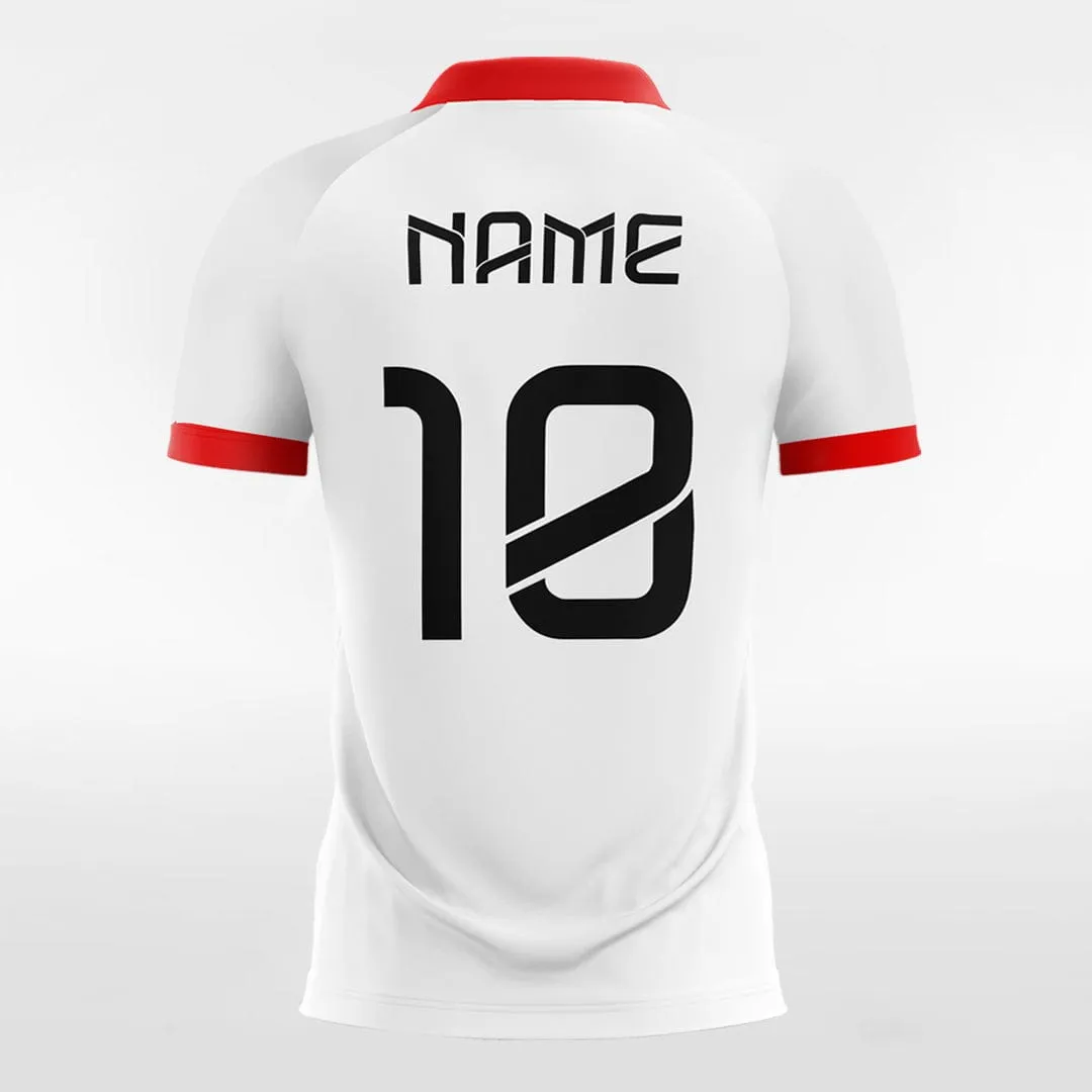 Fashion Split - Women Custom Soccer Jerseys Design Red White