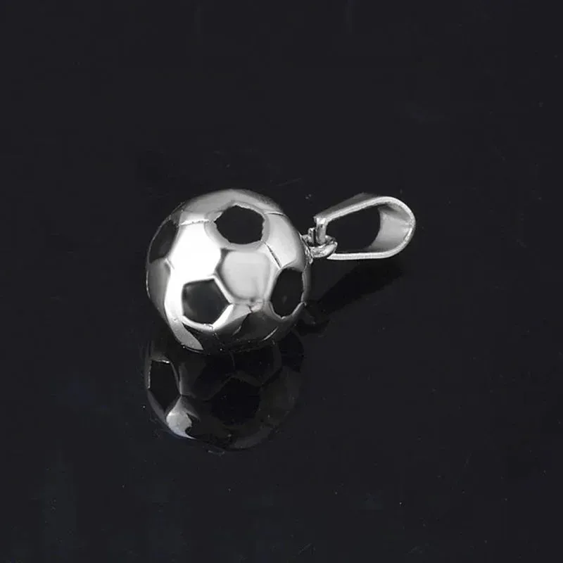 Fashion Sports Football Necklace Pendant Crystal Links Chains Soccer Pendant Women Necklace Fit Athletic Fans Jewelry Gift