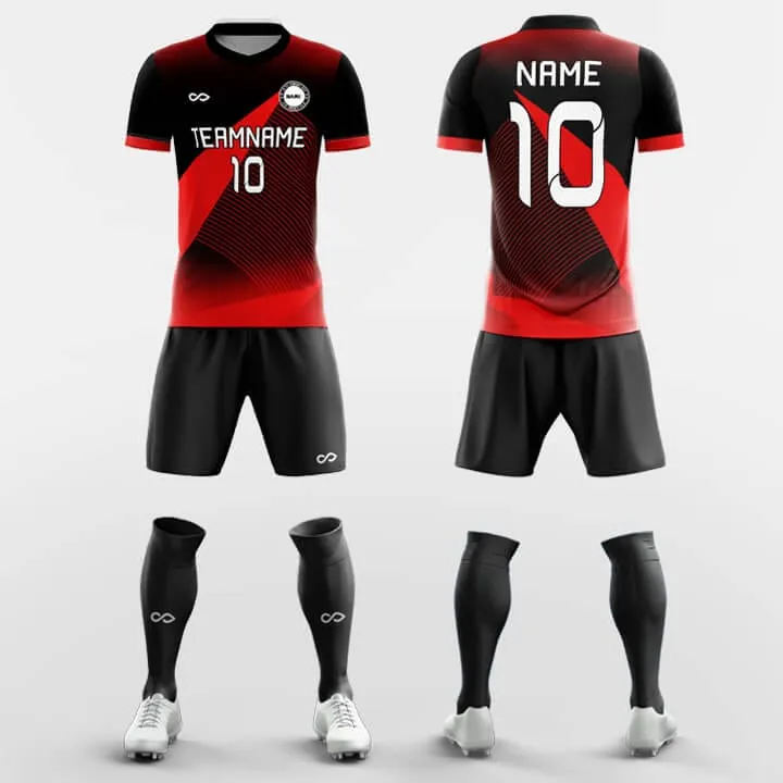 Fighting Fire - Custom Soccer Jerseys Kit Sublimated Design