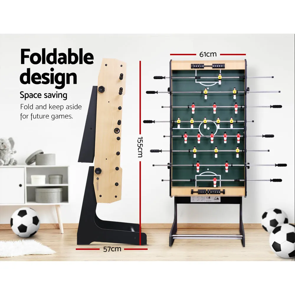 Foldable 4FT Soccer Table w/ Chrome Steel Rods and Score Counter