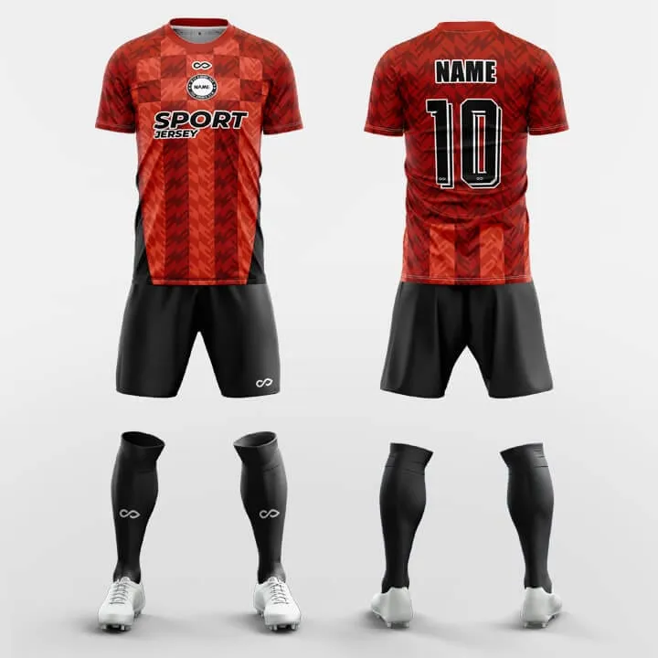 Fringe-Custom Soccer Jerseys Kit Sublimated Design