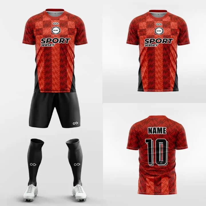 Fringe-Custom Soccer Jerseys Kit Sublimated Design