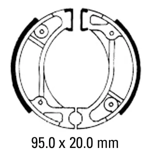 FSB714 Honda Brake Rear Shoes