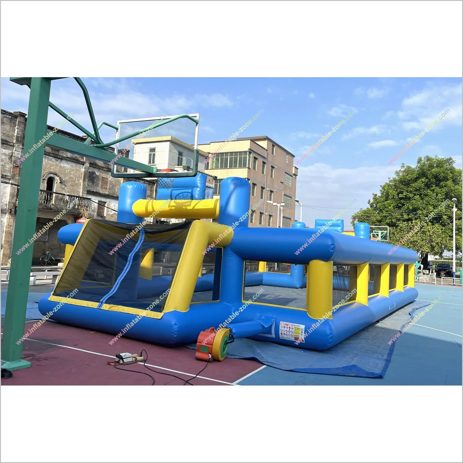 Fun Outdoor Sports Games Football Pitch Near Me Childrens Soft Play Area Inflatable Soccer Field For Rent