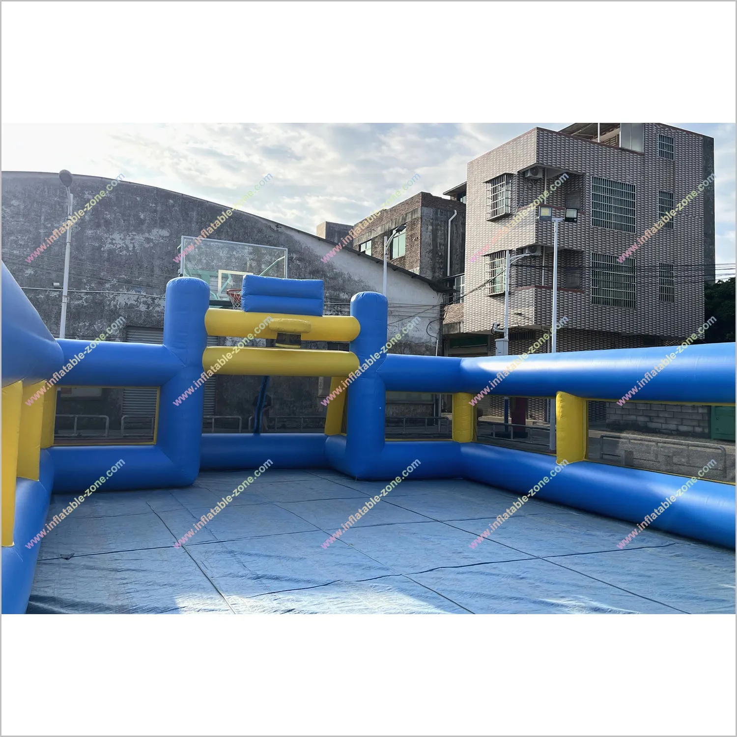 Fun Outdoor Sports Games Football Pitch Near Me Childrens Soft Play Area Inflatable Soccer Field For Rent