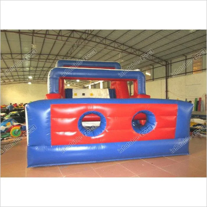 Funny Sports Games Obstacle Course Bouncer , Indoor Playground Obstacle Bouncy Castle