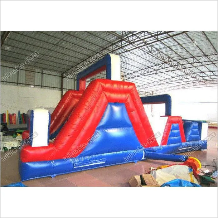 Funny Sports Games Obstacle Course Bouncer , Indoor Playground Obstacle Bouncy Castle