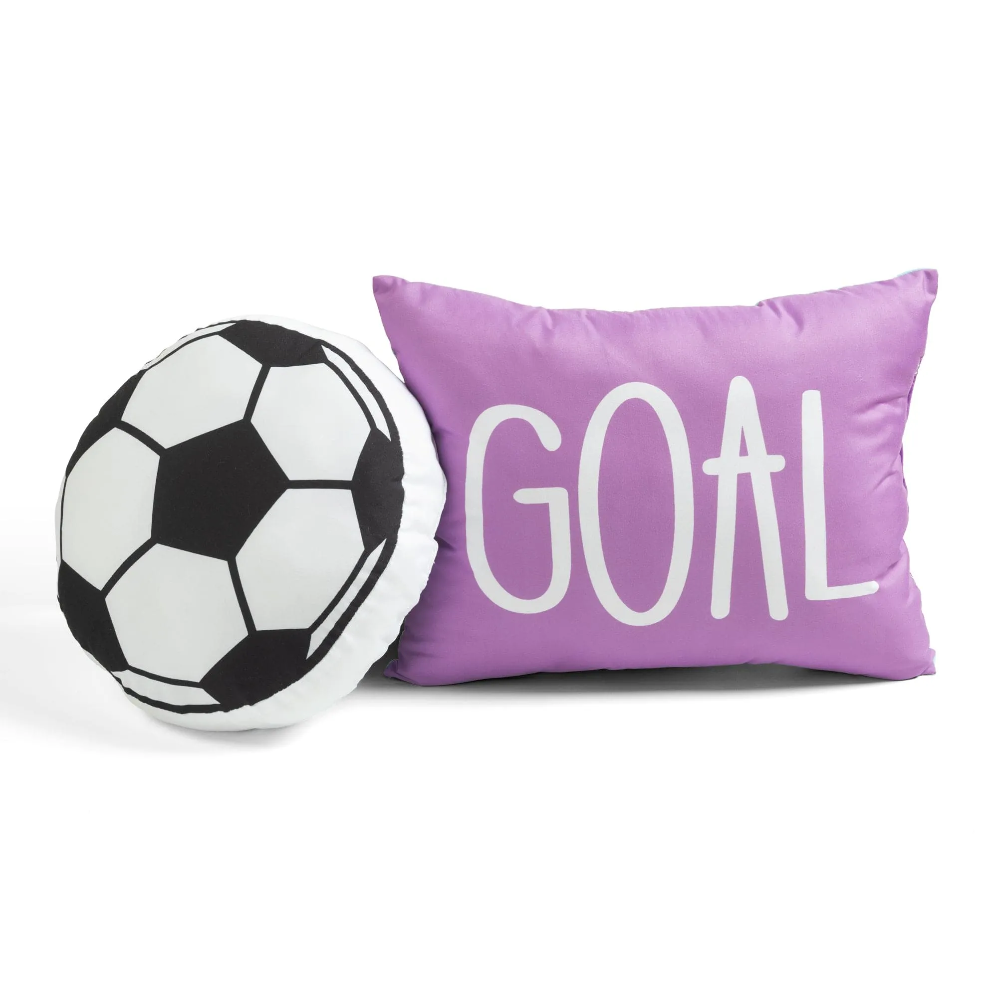 Girls Soccer Kick Comforter Set