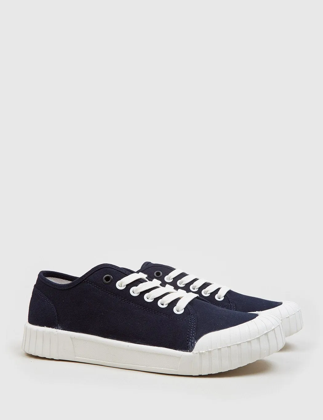 Good News Bagger Low Trainers (Canvas) - Navy