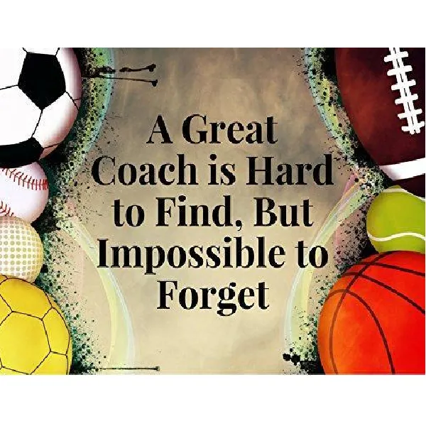 Great Coach is Hard to Find But Impossible to Forget Keychain - Pick Team Colors