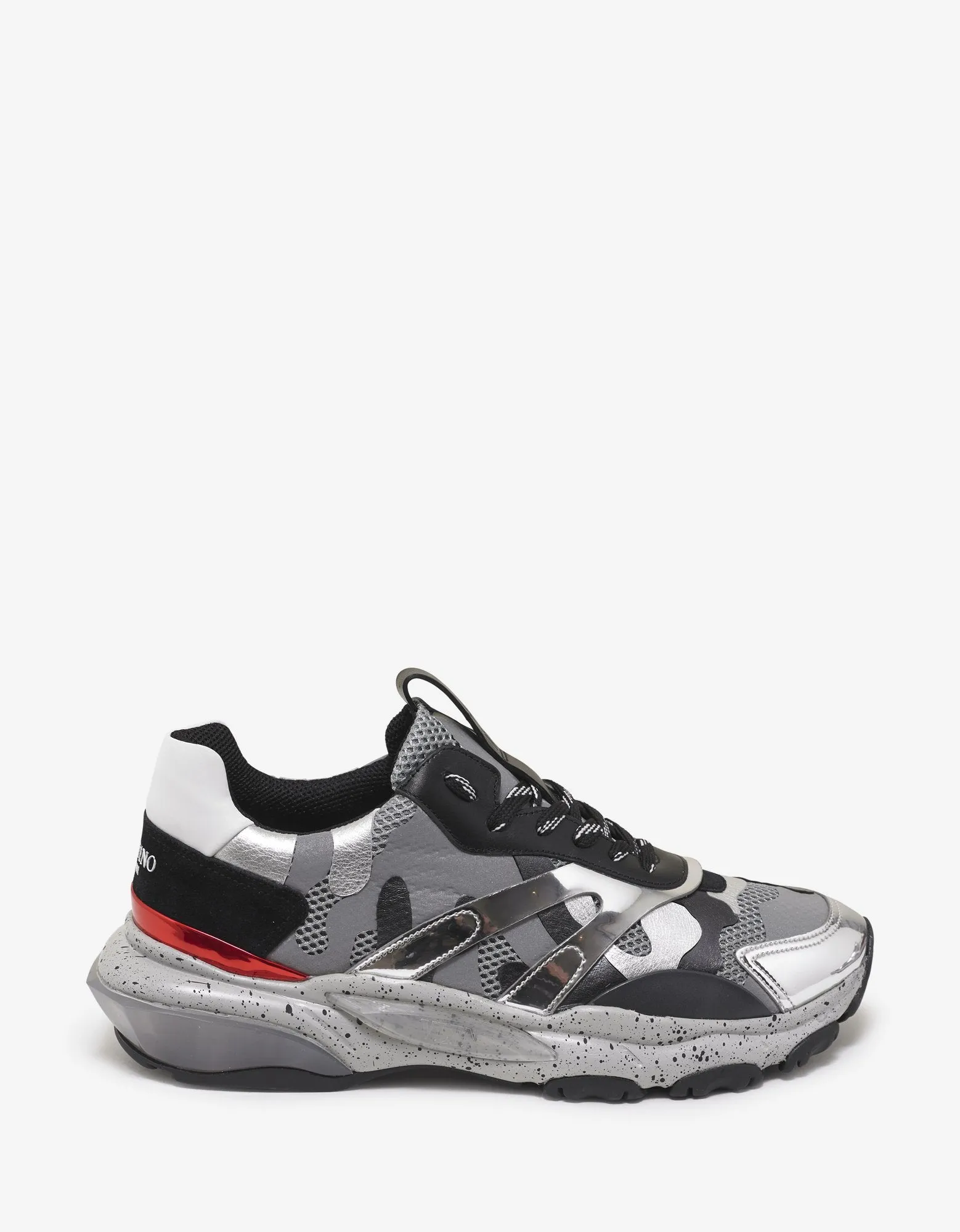 Grey & Silver Camo Bounce Trainers