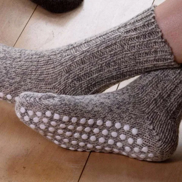 Grippy Chunky Norwegian Wool Socks - Organic Merino (Adults 36-43) *Returning 2025