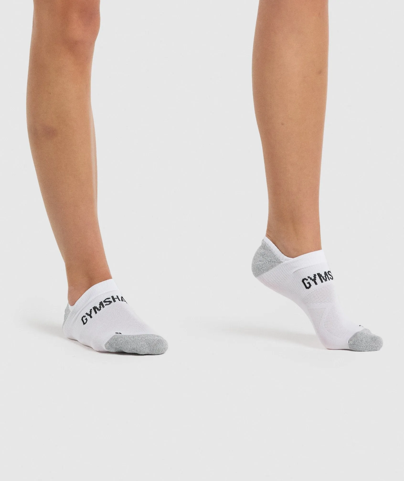 Gymshark No Show Performance Socks - White