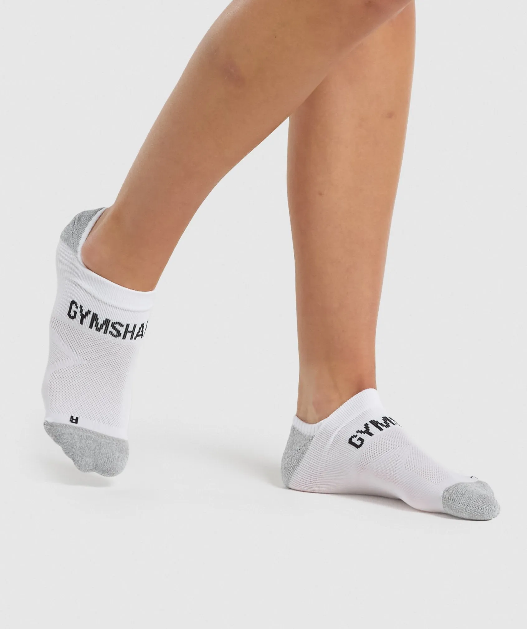 Gymshark No Show Performance Socks - White