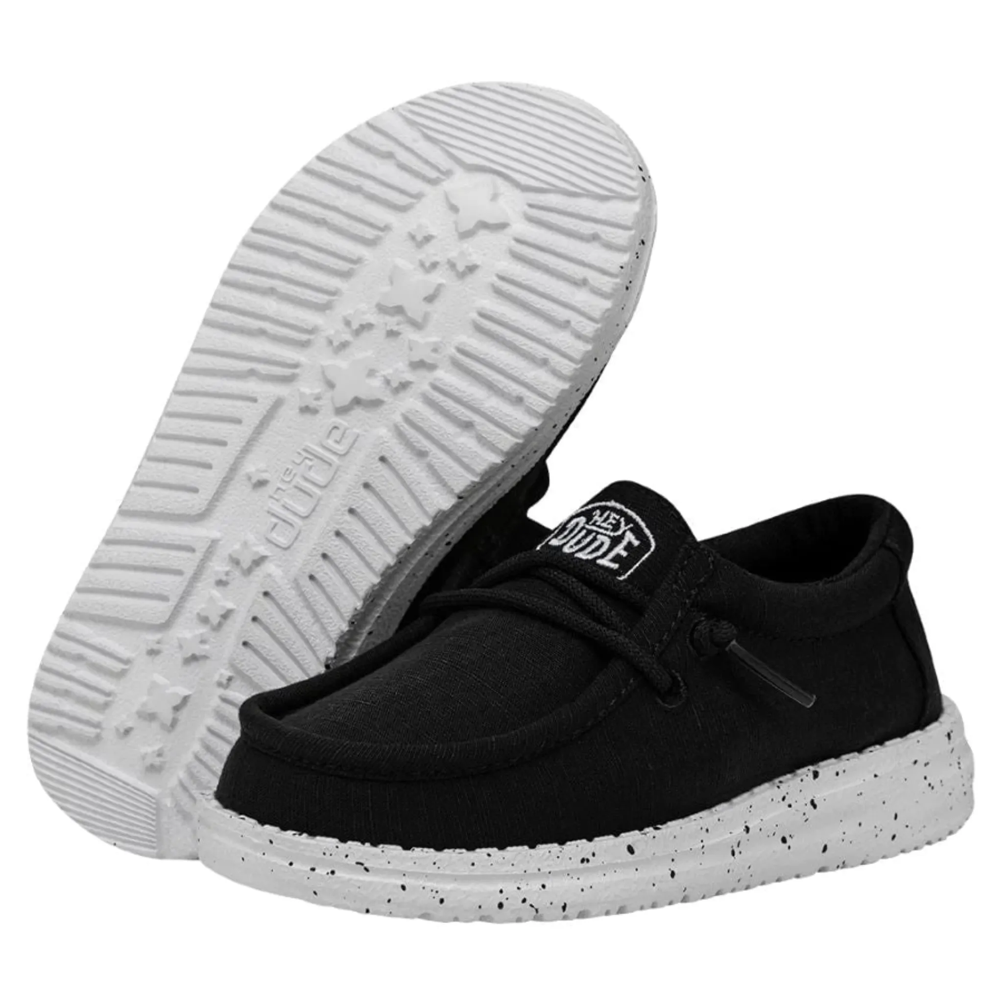 HEY DUDE TODDLER WALLY SLUB CANVAS BLACK - 40029001