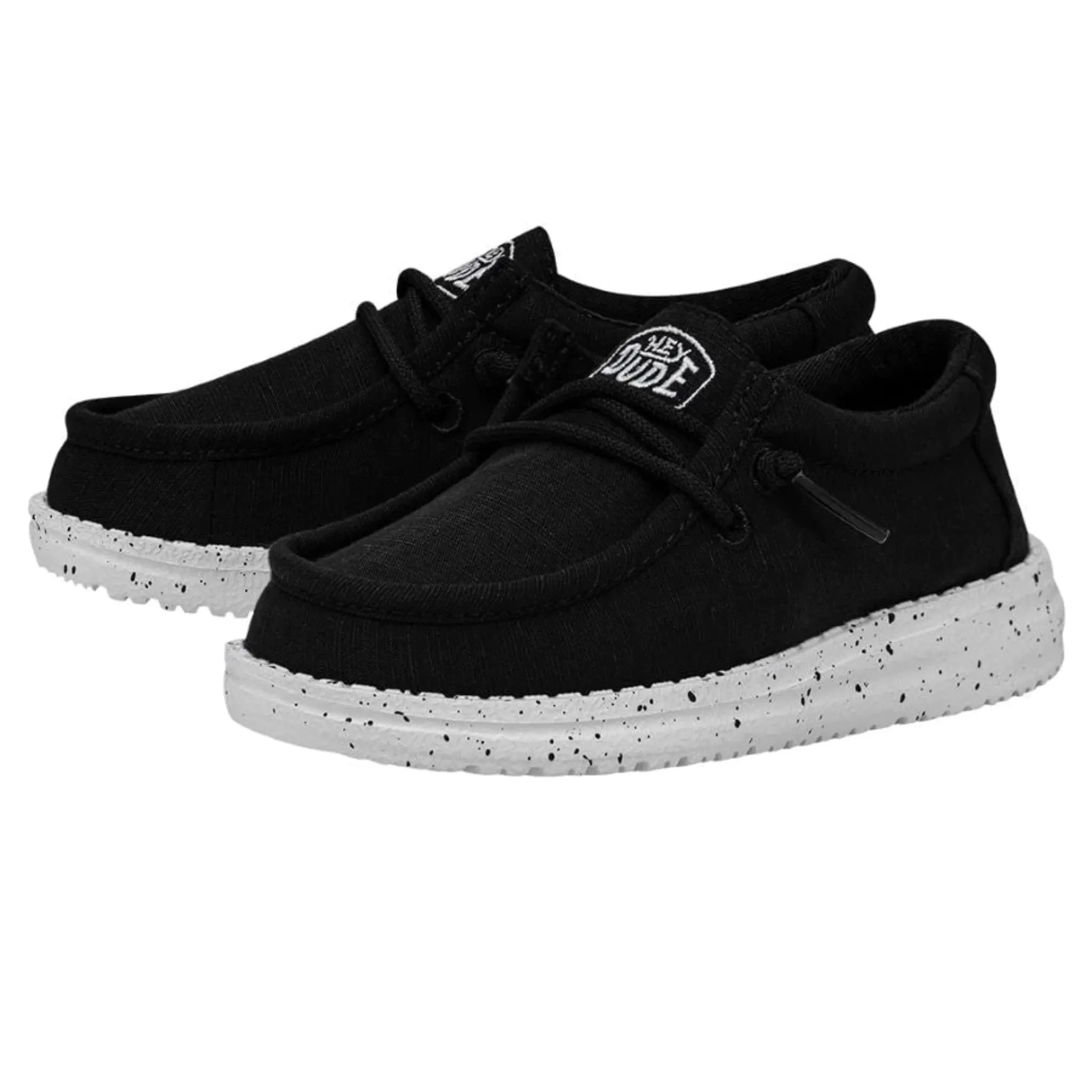 HEY DUDE TODDLER WALLY SLUB CANVAS BLACK - 40029001