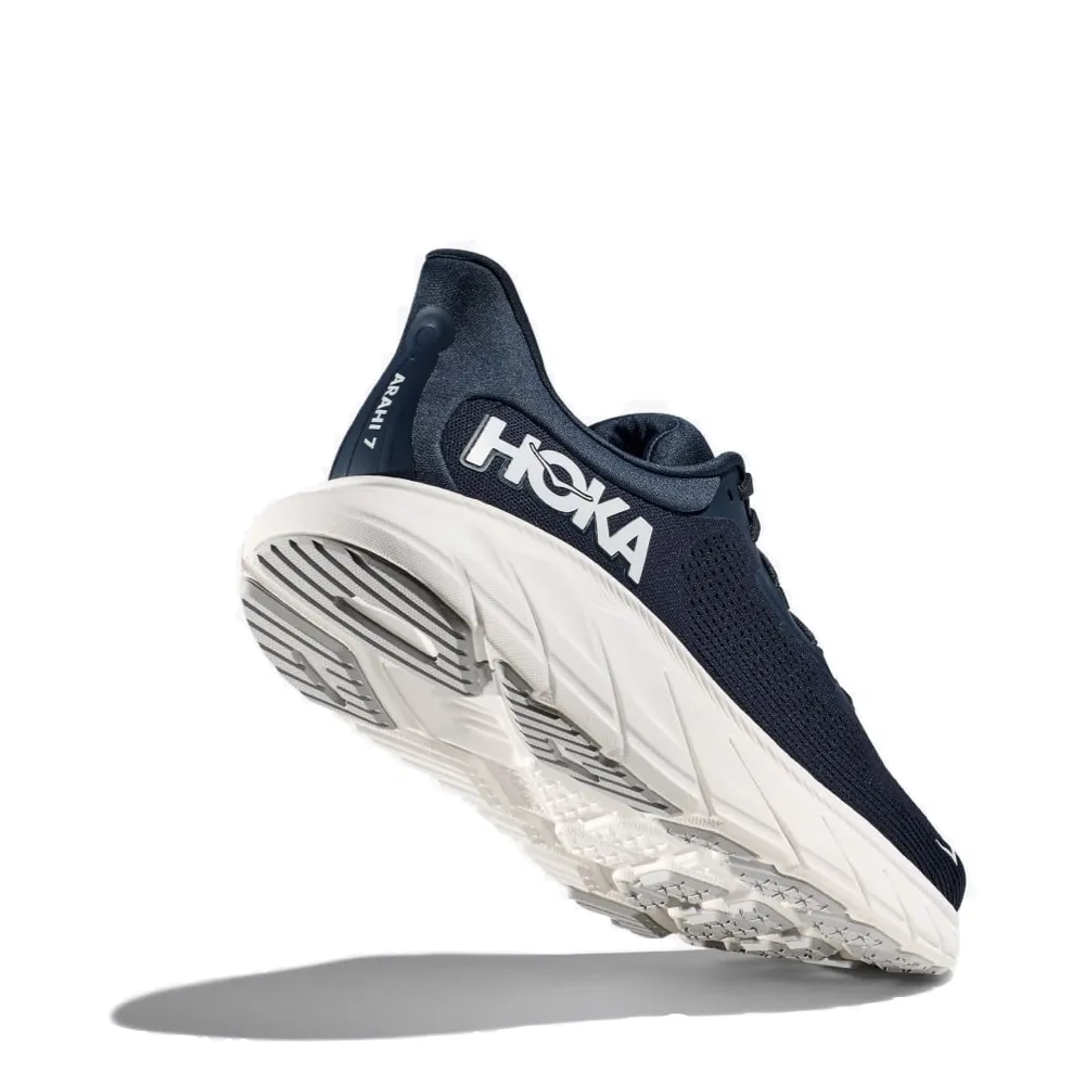 Hoka Men's Arahi 7 Sneaker in Outer Space/White