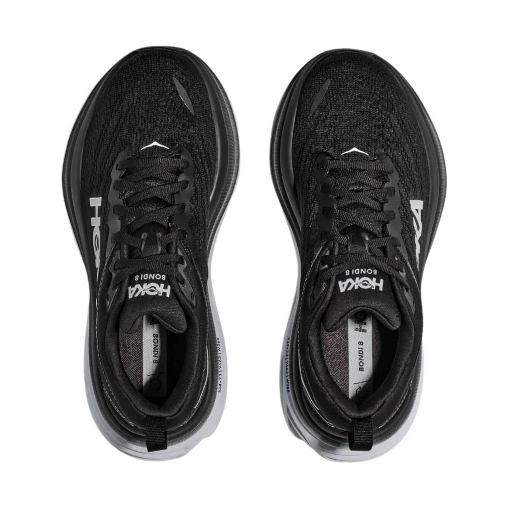 HOKA Men's Bondi 8 - Black/White