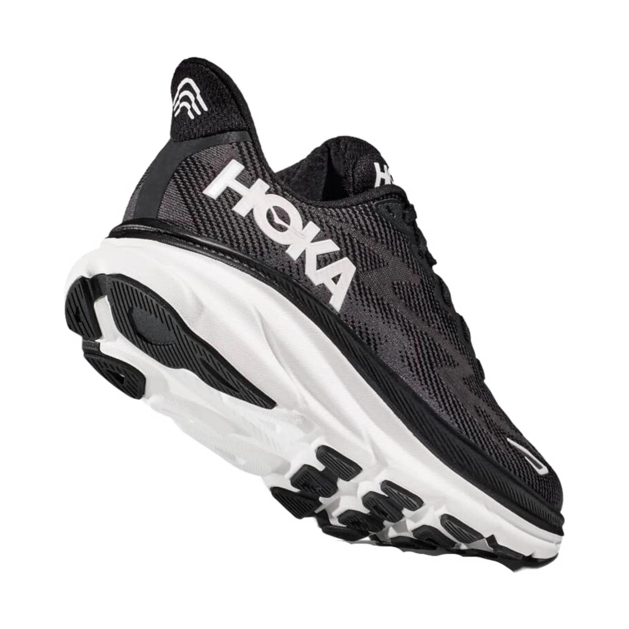 HOKA Men's Clifton 9 - Black/White