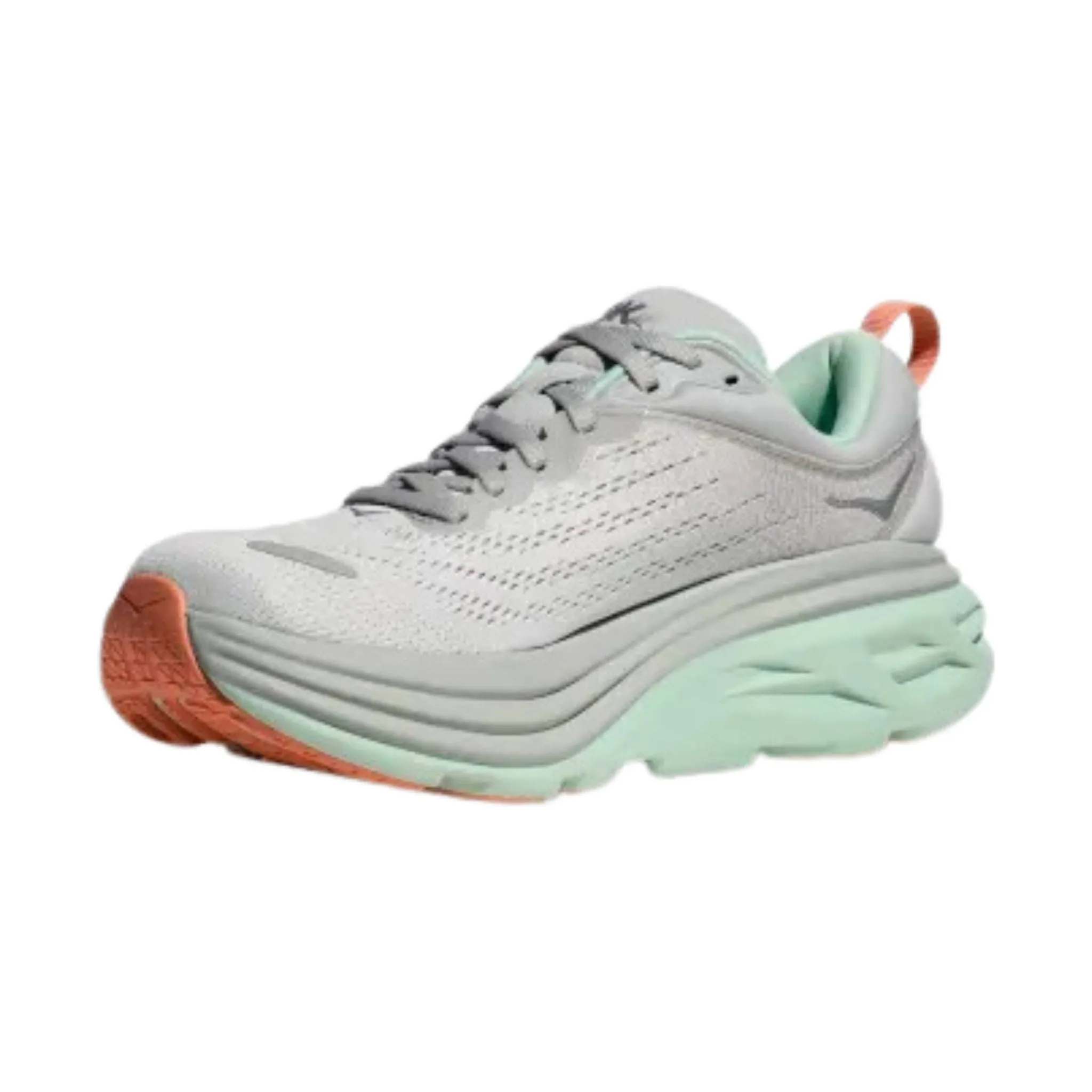 HOKA Women's Bondi 8 - Stardust/ Aqua Breeze