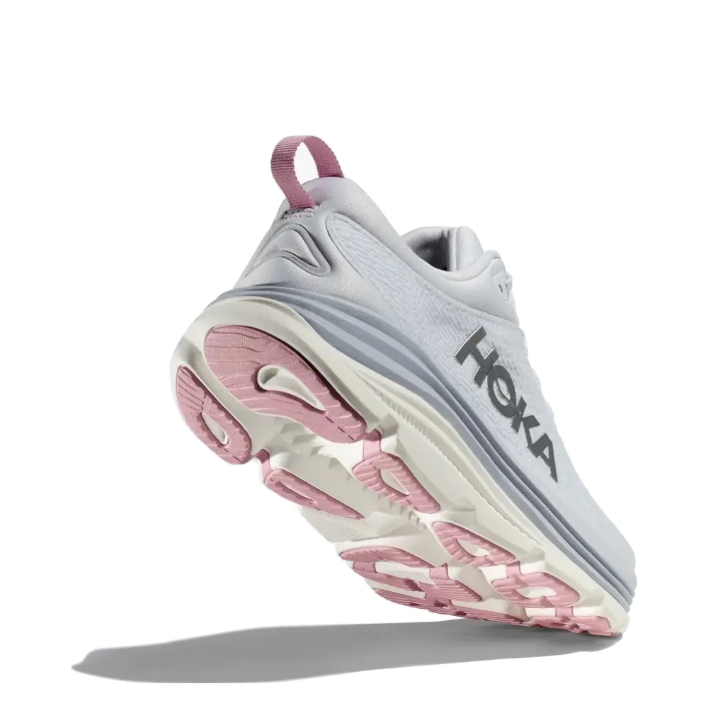 Hoka Women's Gaviota 5 Running Sneaker in Sea Ice/Pink Twilight