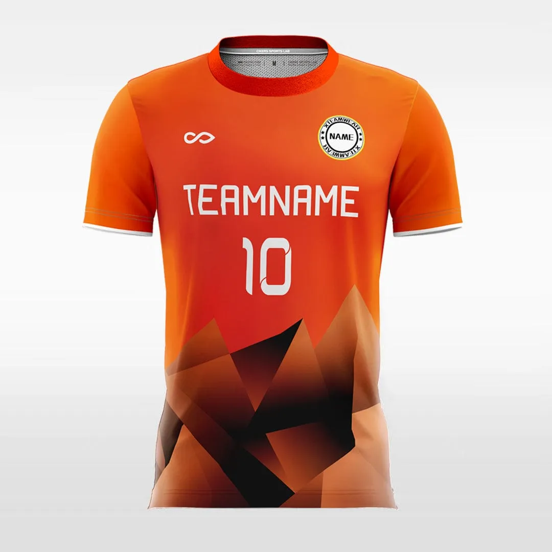 Iceberg - Customized Men's Fluorescent Sublimated Soccer Jersey