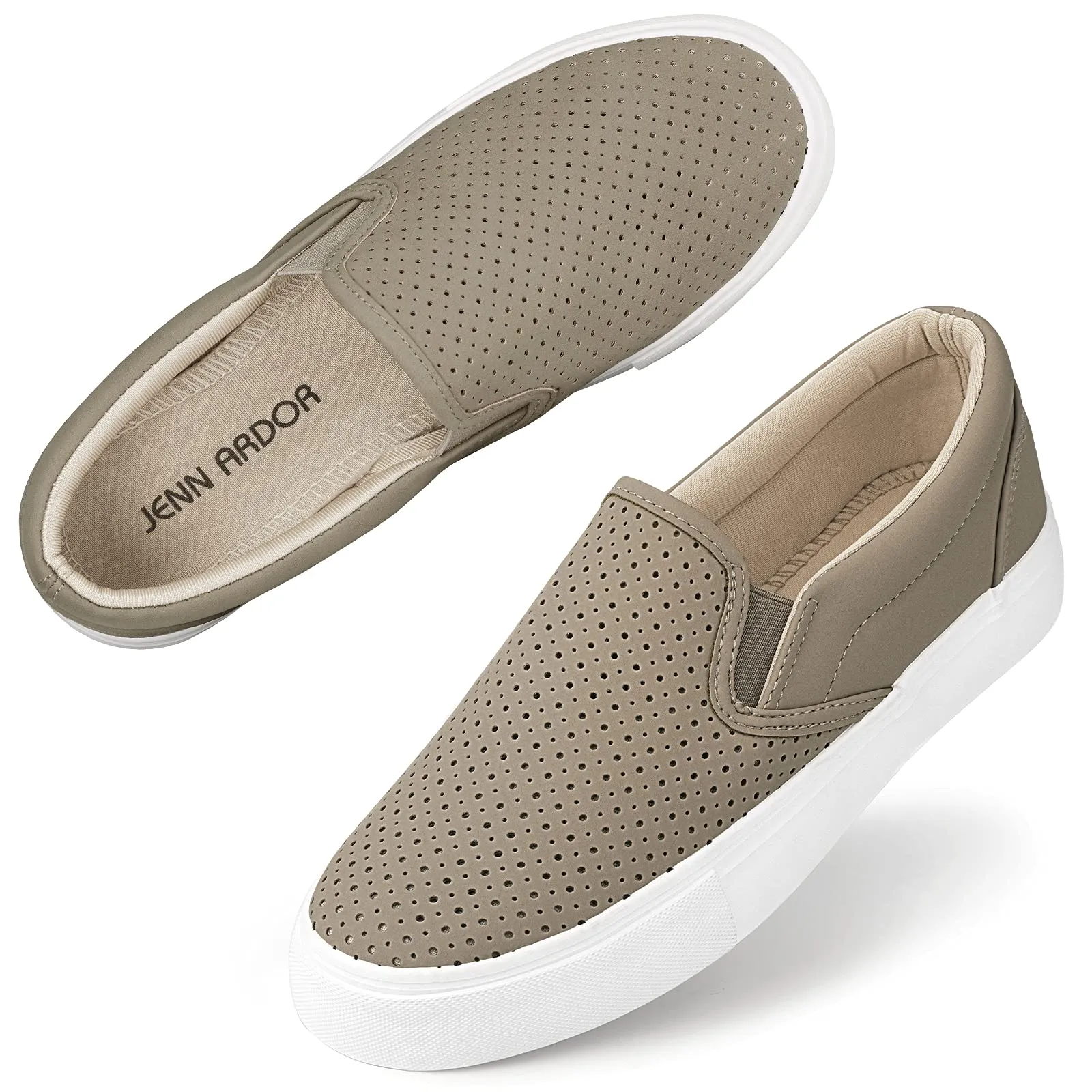 JENN ARDOR Women Breathable Slip-On Sneakers