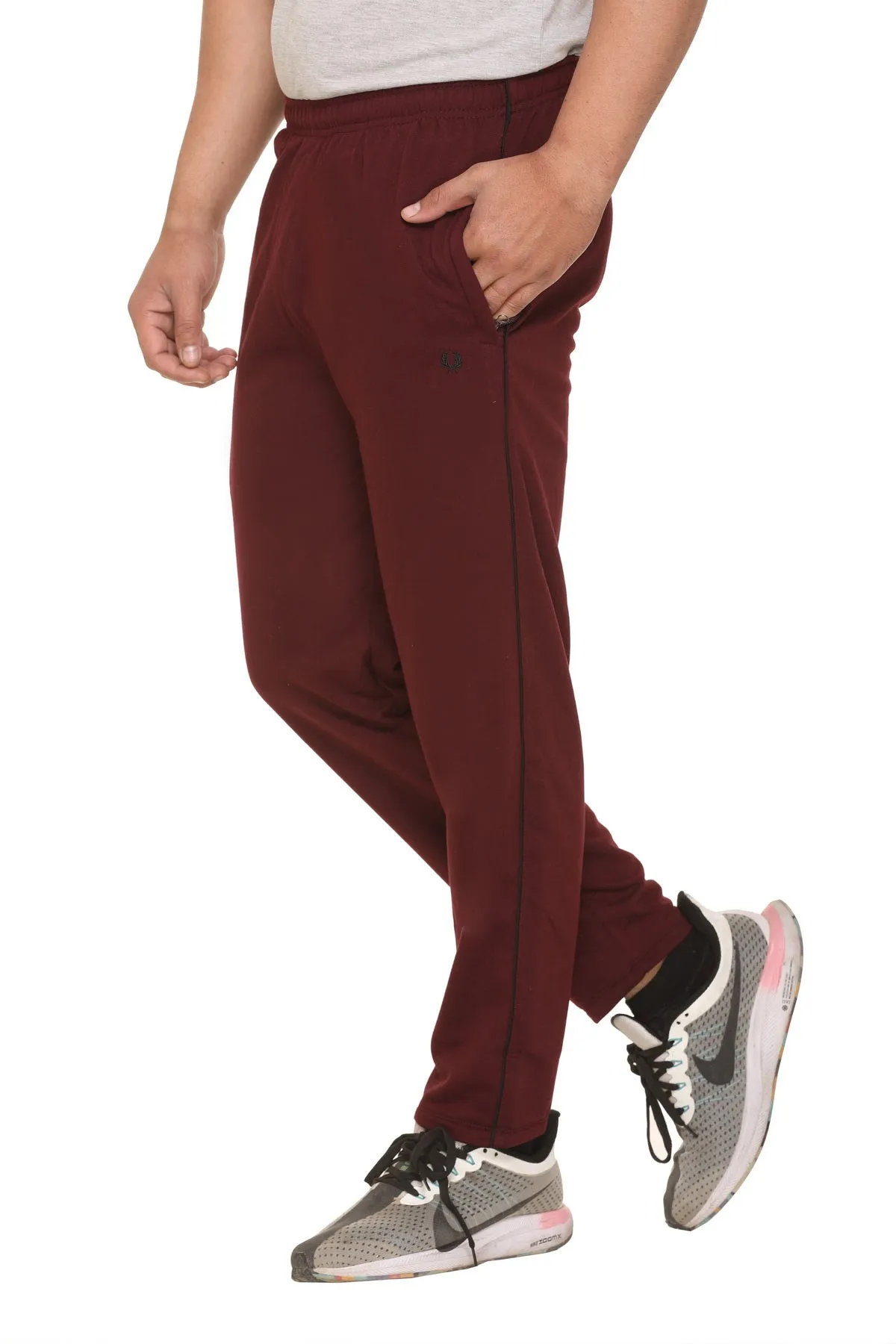 Jinxer Cotton Lowers For Men - Burgundy