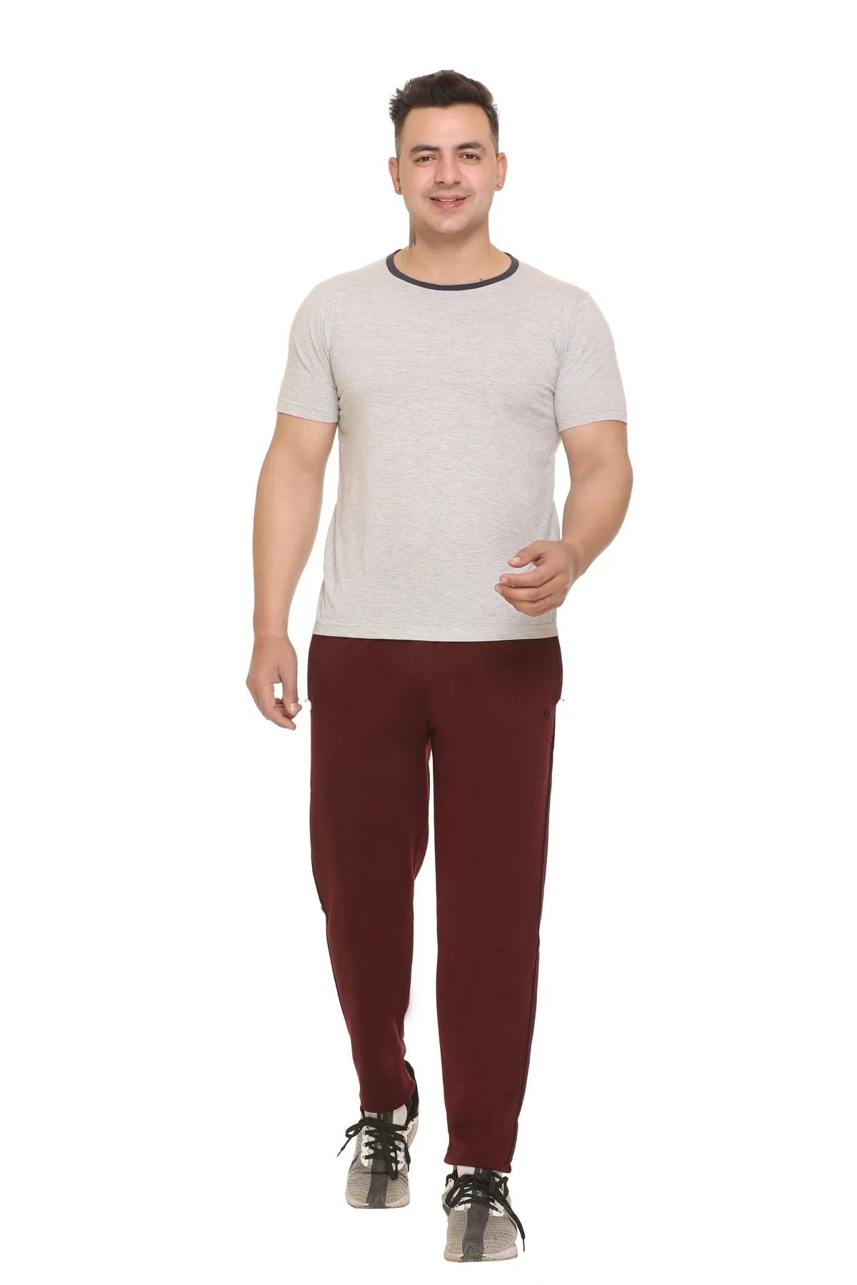 Jinxer Cotton Lowers For Men - Burgundy