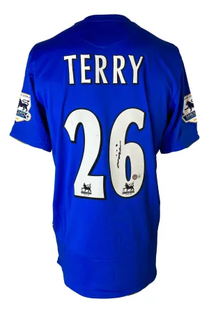 John Terry Signed Chelsea FC Centenary Soccer Jersey BAS