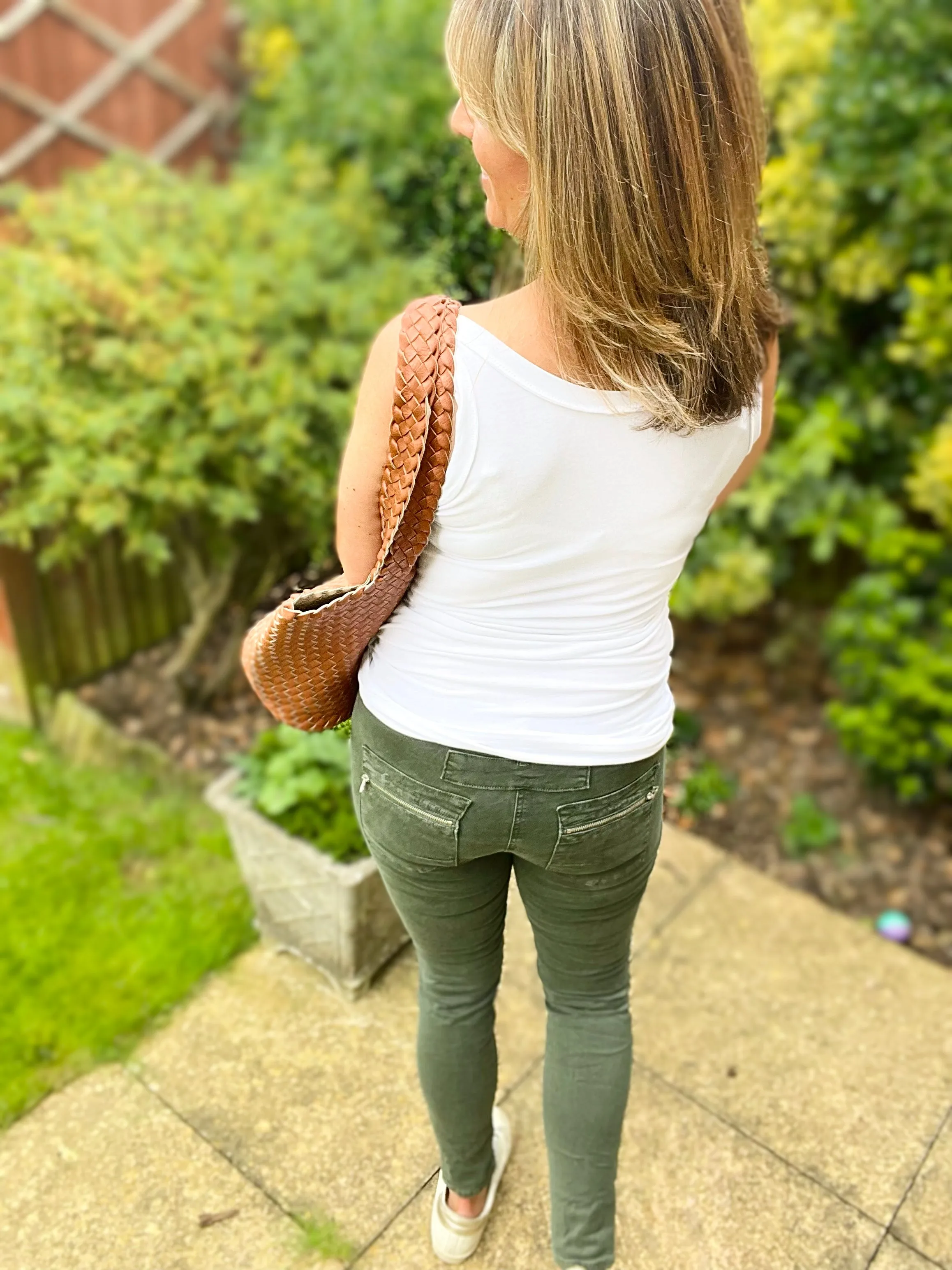 Khaki Melly & Co Skinny Jeans