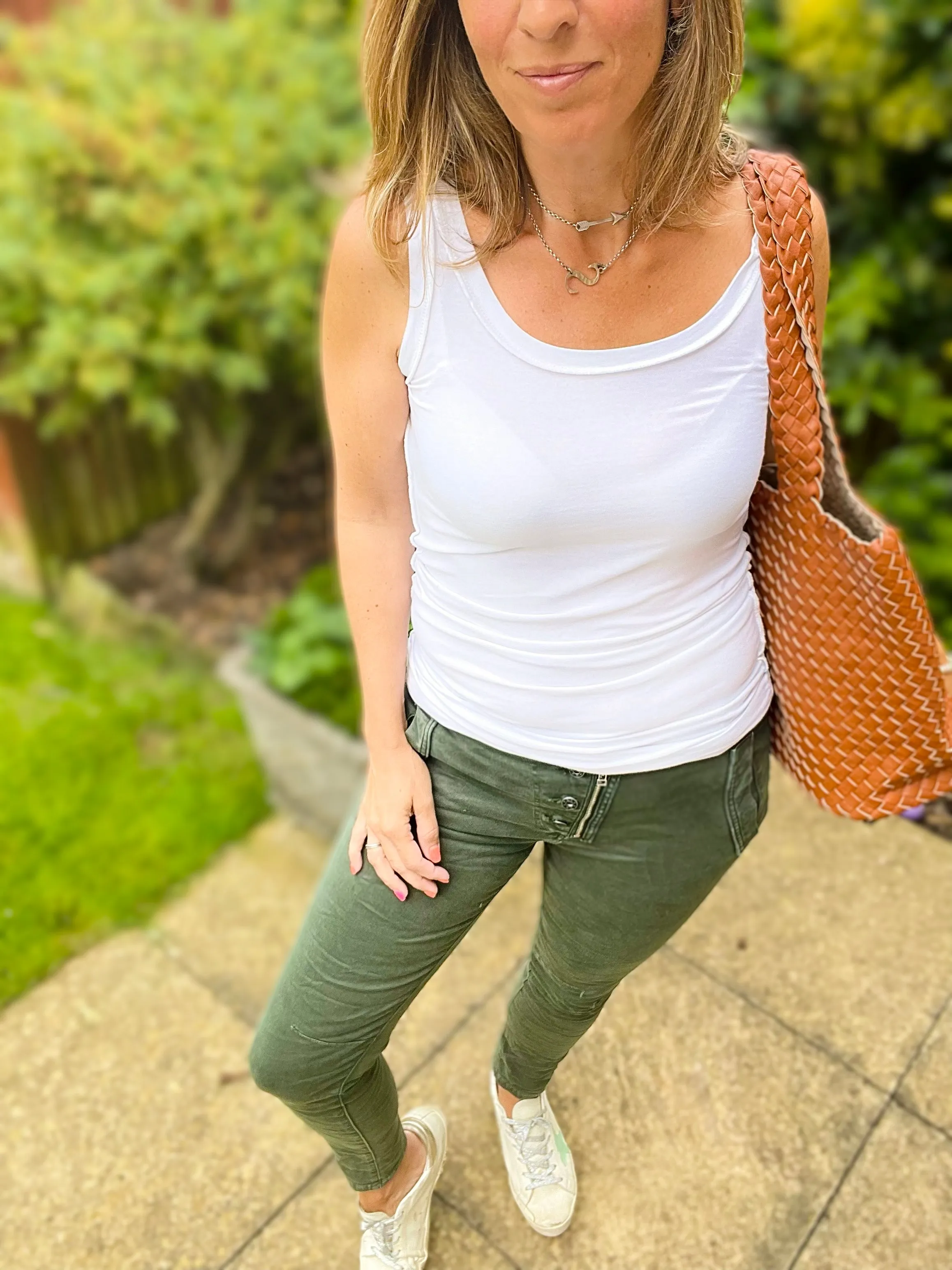 Khaki Melly & Co Skinny Jeans