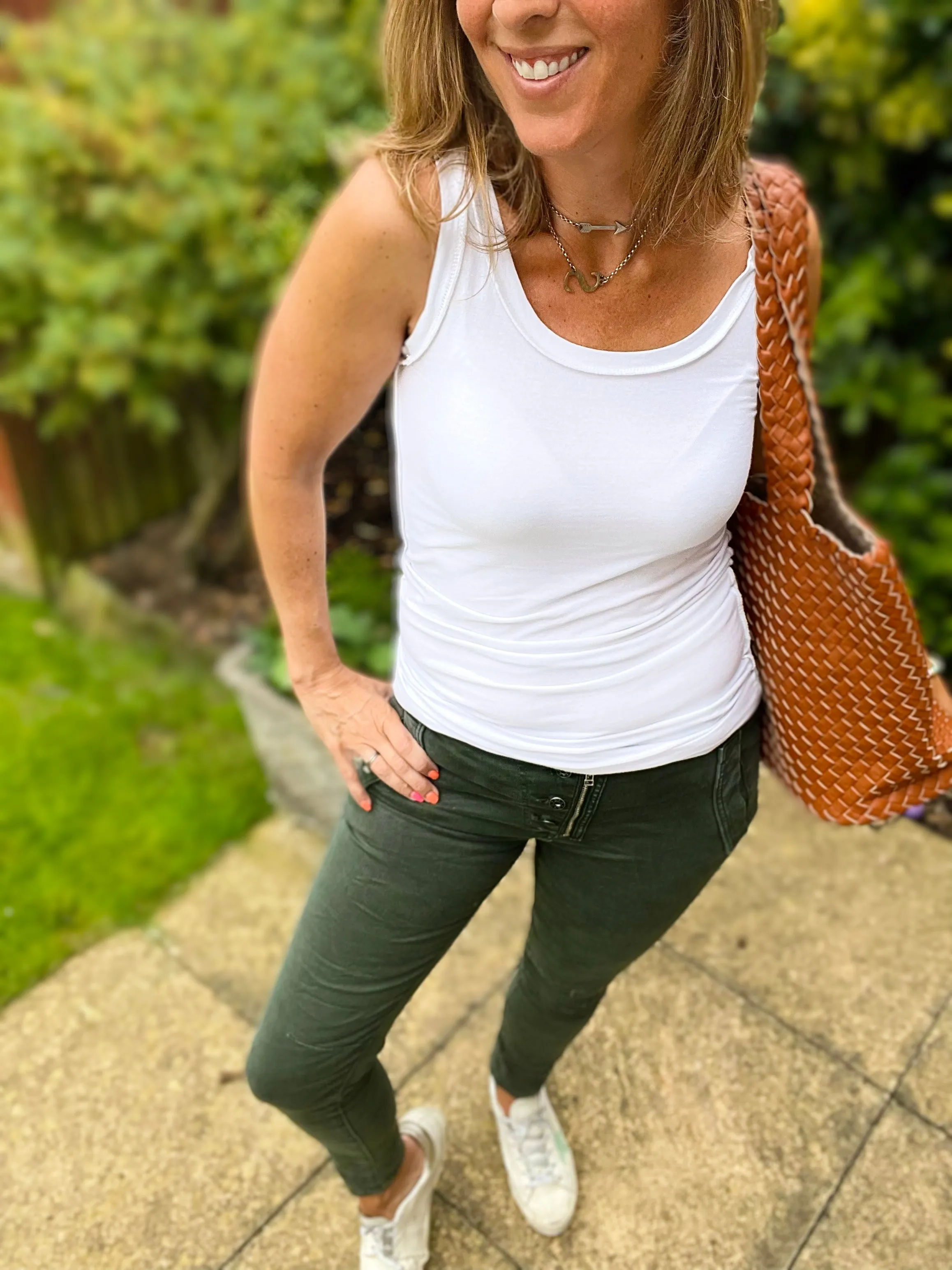 Khaki Melly & Co Skinny Jeans