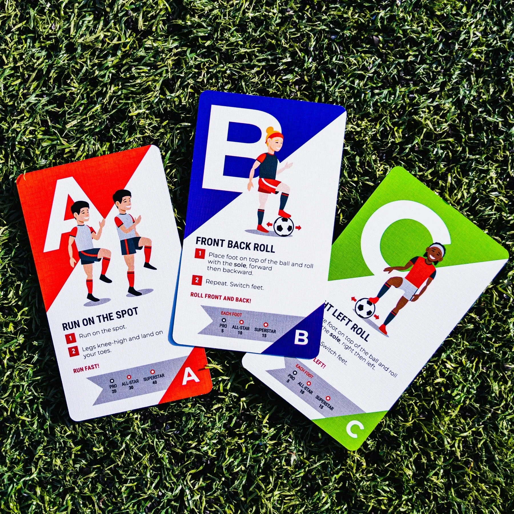 Kick Deck ABC Soccer Training Card Set