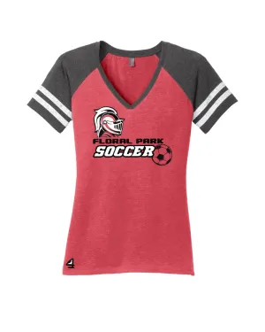 Lady Knights Game Day V Neck - Floral Park Soccer