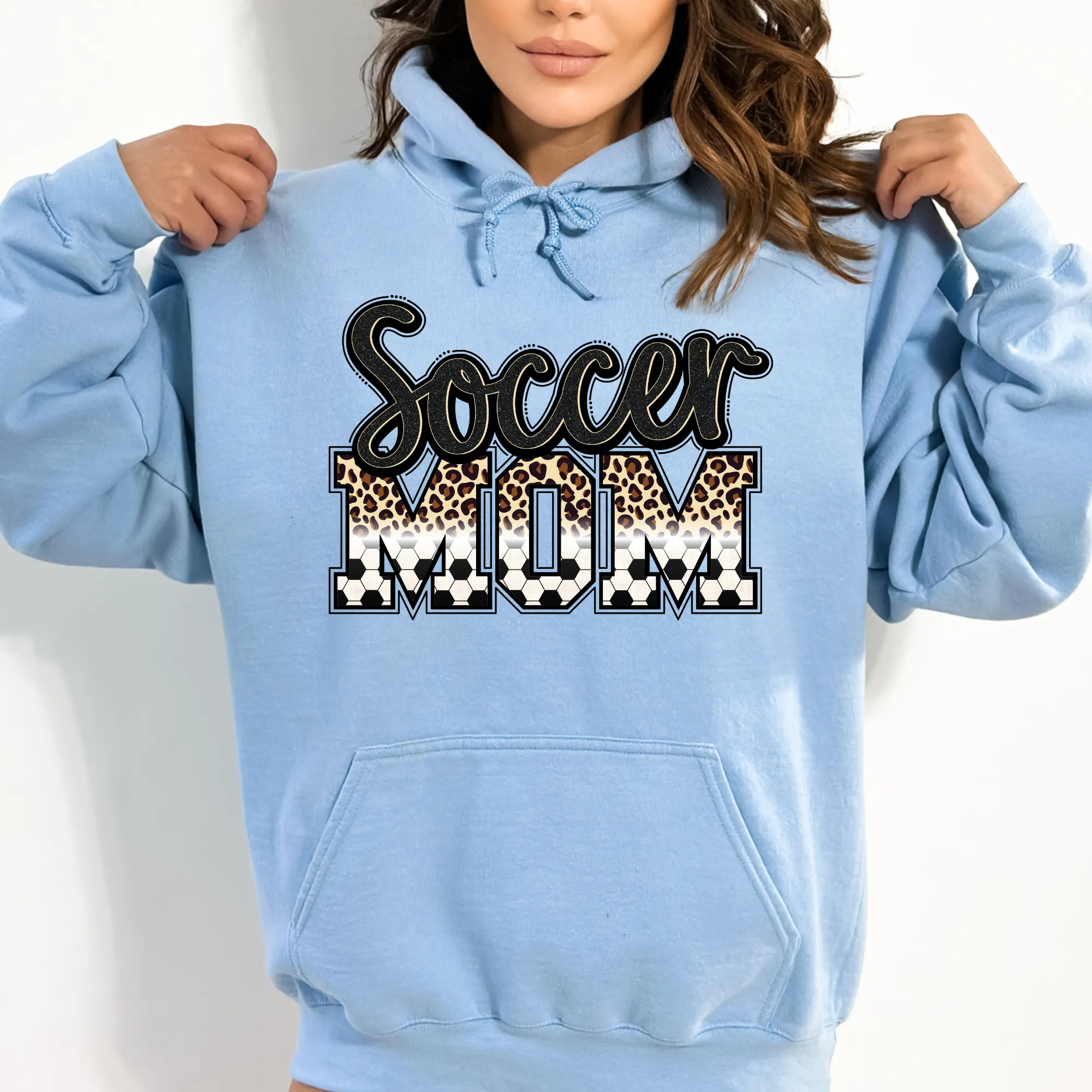 Leopard Print Soccer Mom Hoodie Sweatshirt