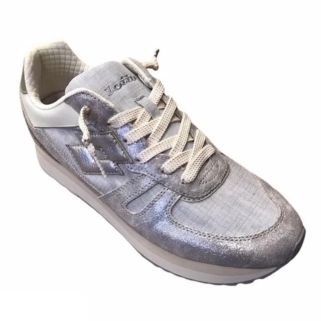 Lotto scarpa sneakers da donna Impressions Glitter L58252 0RC argento