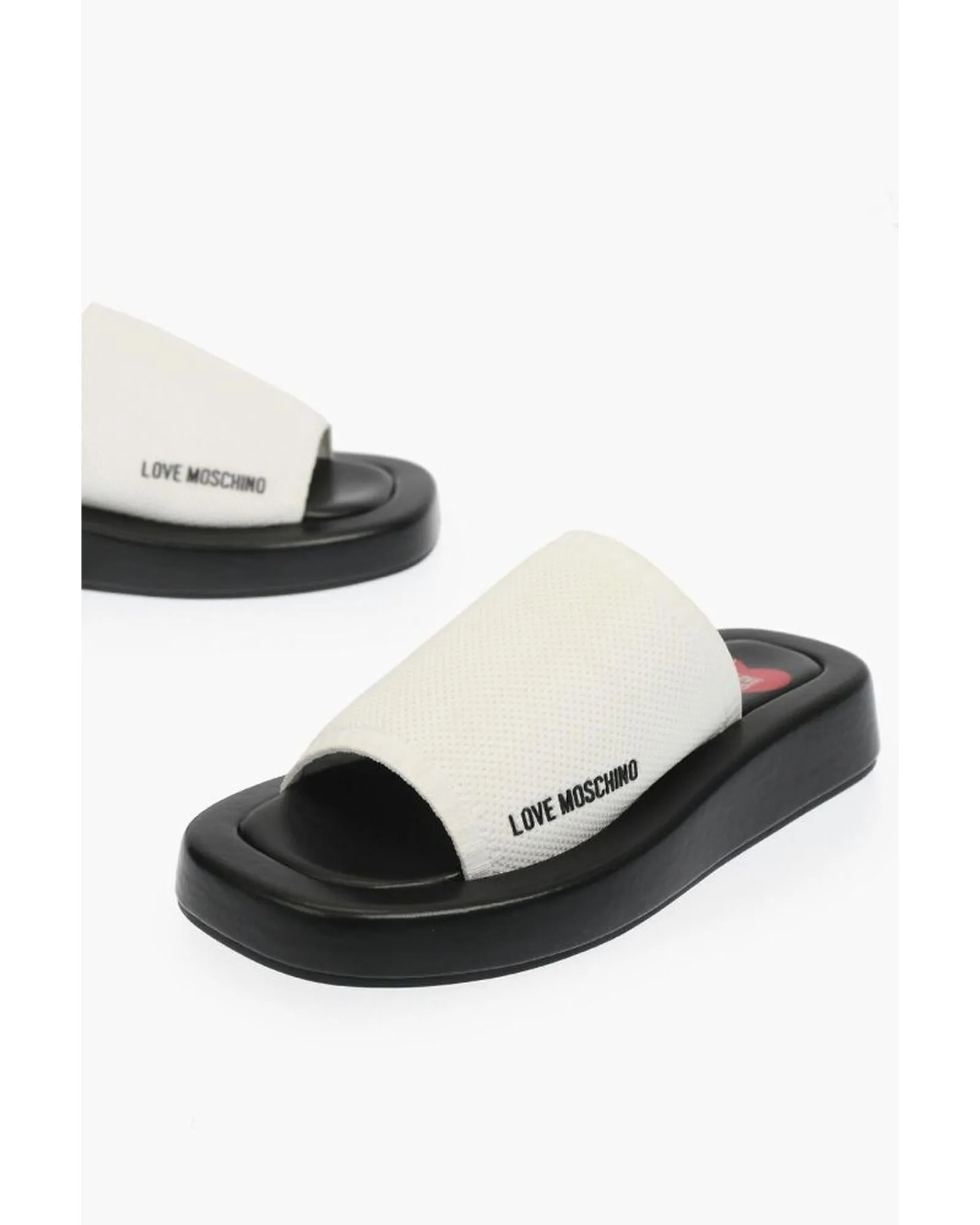 Love Moschino Womens White Casual Sandals