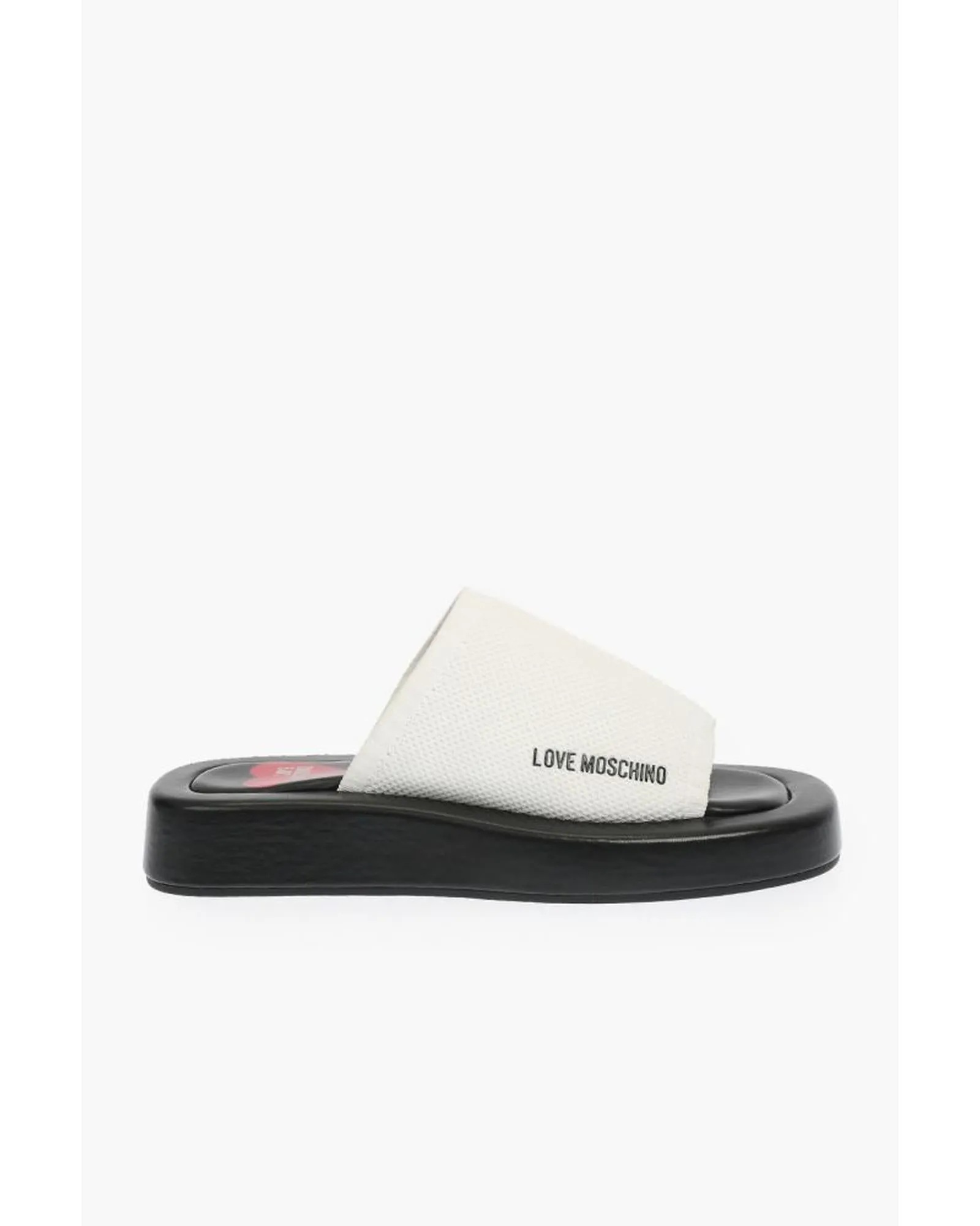 Love Moschino Womens White Casual Sandals