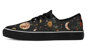 Lunar Meadow Street Sneakers - Premium Vegan Canvas Sneakers with Durable Waffle Soles